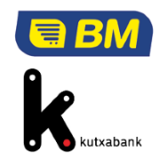 Logos BM y Kutxabank